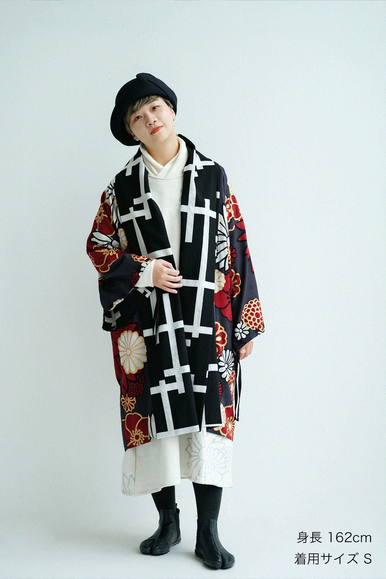 モスリン 宮中袖(きゅうちゅうそで) 可逆(かぎゃく)/桟(さん)×金襴緞子(きんらんどんす)