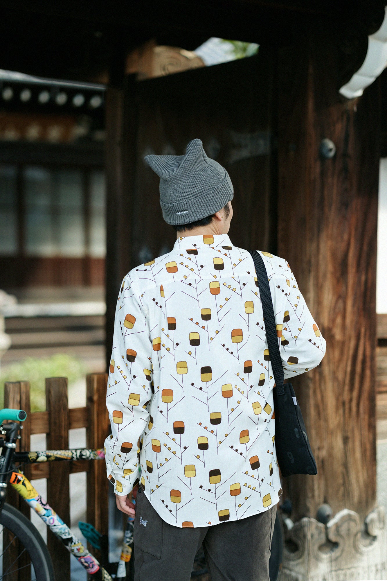 高島縮 20/20 シャツ/あどけない