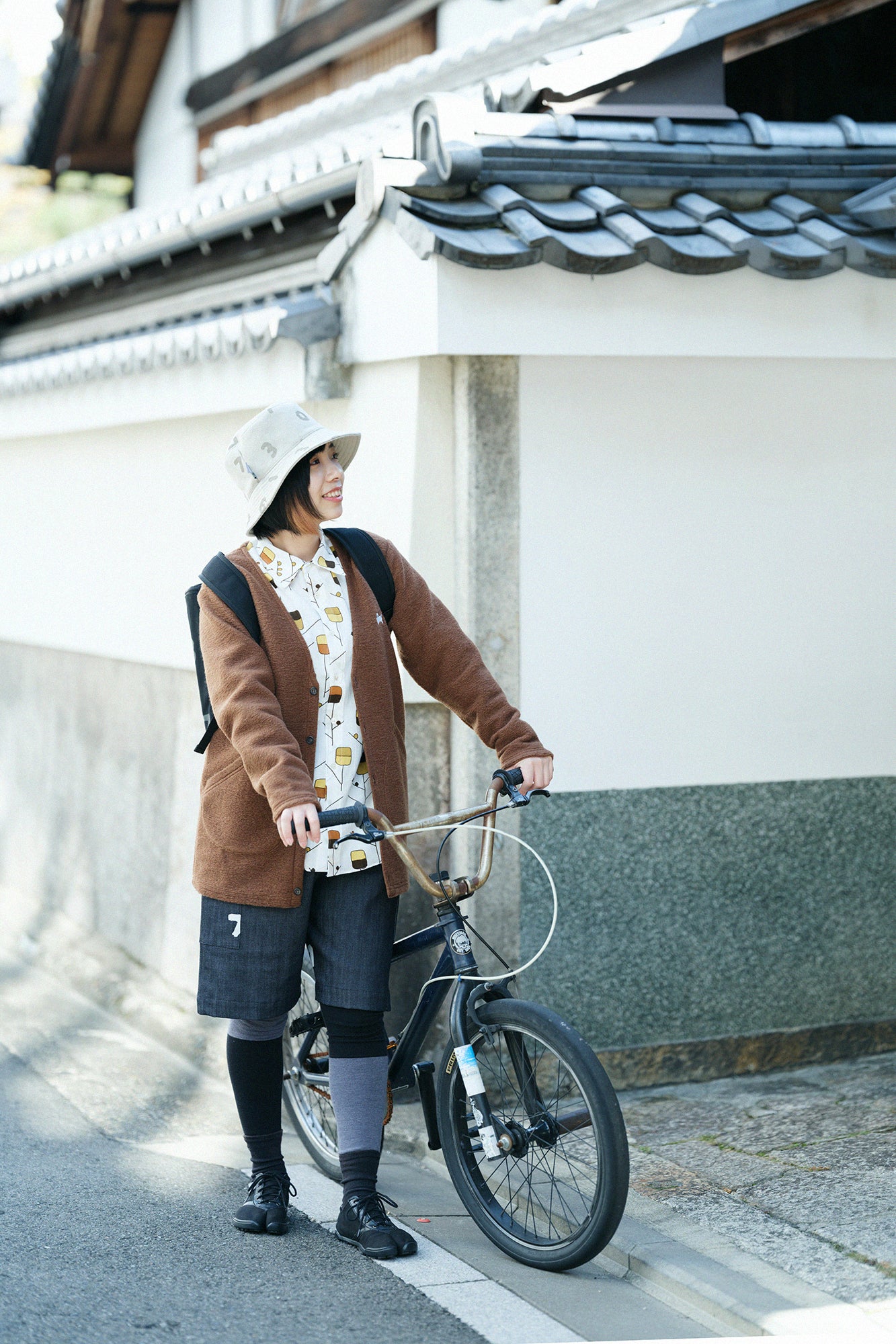 高島縮 20/20 シャツ/あどけない