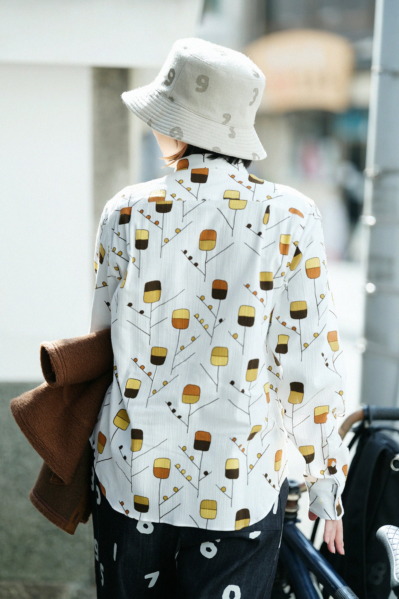 高島縮 20/20 シャツ/あどけない