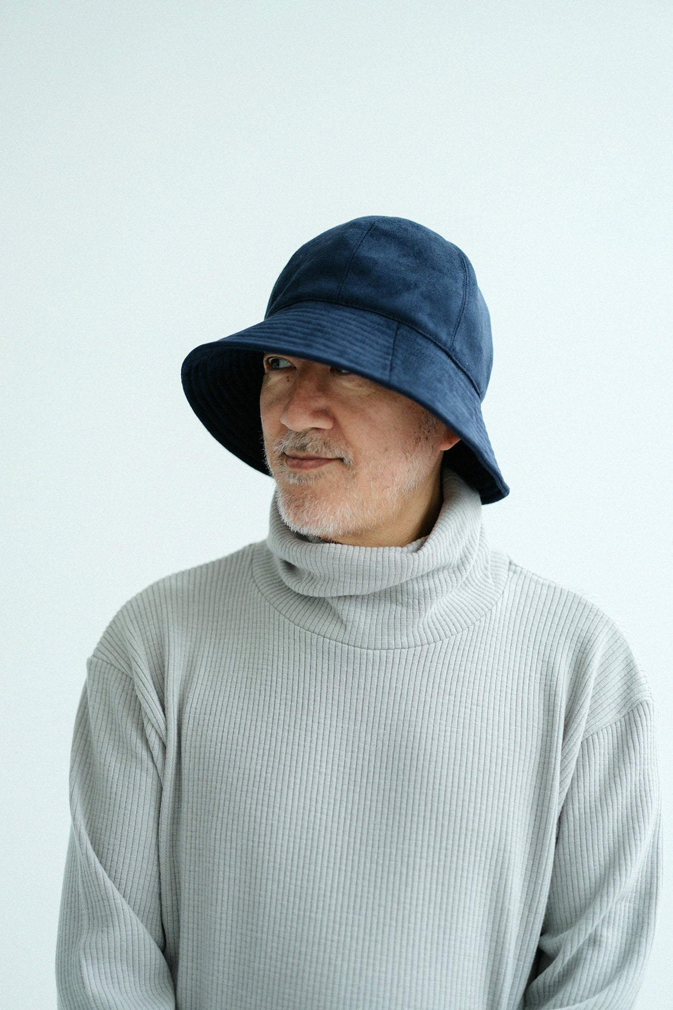 【預購】仿麂皮 Metro Hat/深藍×SO-SU-U十數 昆(※預計於12月9日左右發貨)