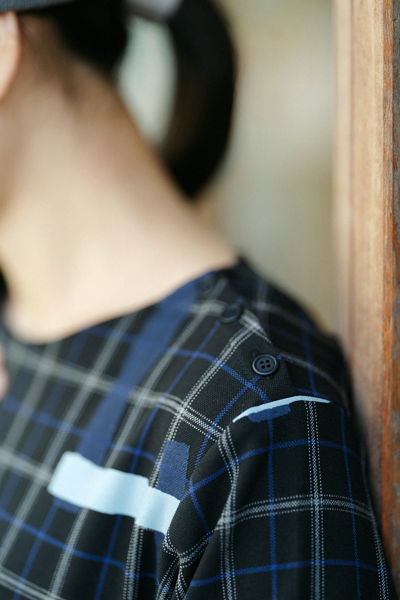 Soft Thermo(R) Fleece Lining Check BIKE One-piece Dress /Tobi