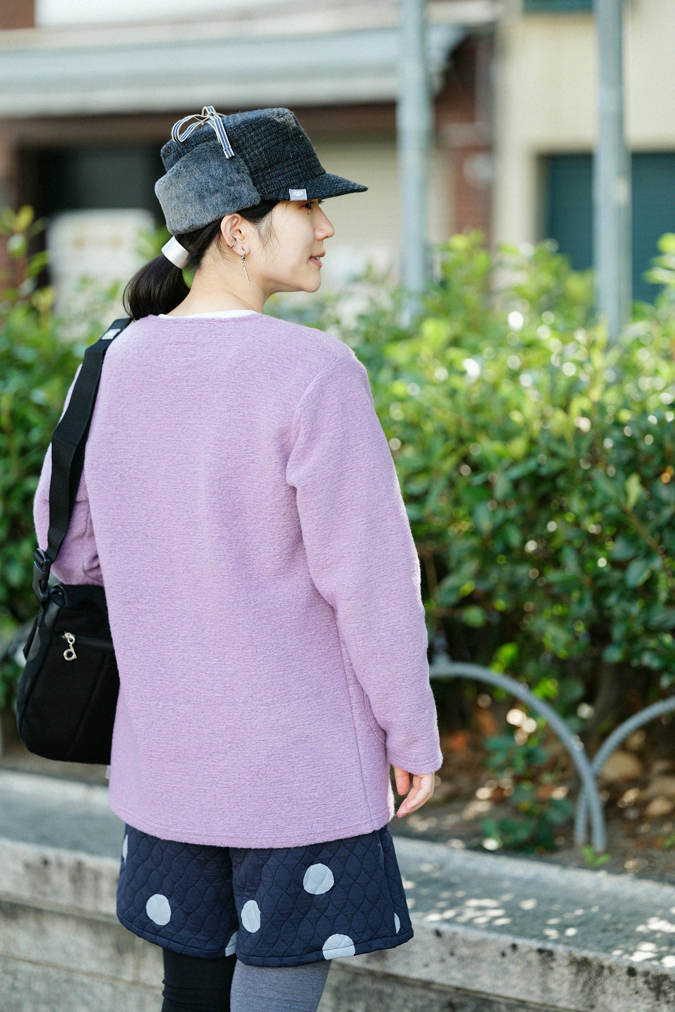 【◯预购】义大利毛绒针织V领L/S外套/玫瑰粉红(※预计于12月2日左右发货)