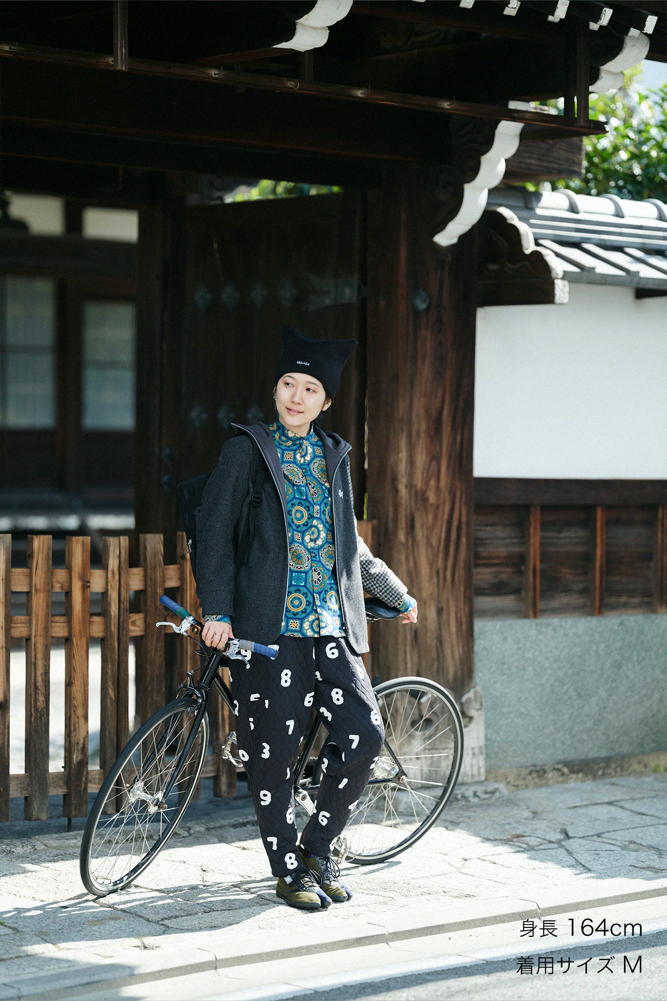 絎縫緹花 BIKE修腿馬術褲/SO-SU-U十數 黑色