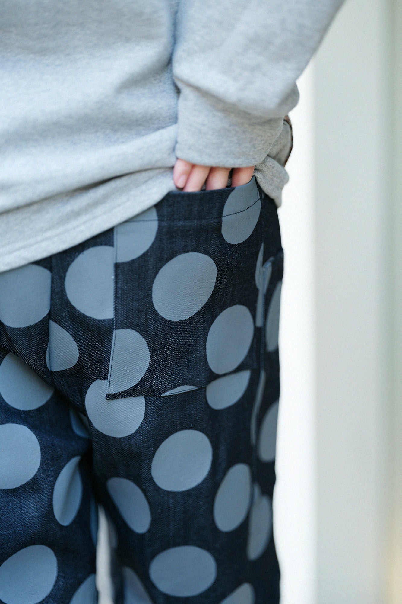 ストレッチデニム BIKEショーツ/インディゴ×KPD