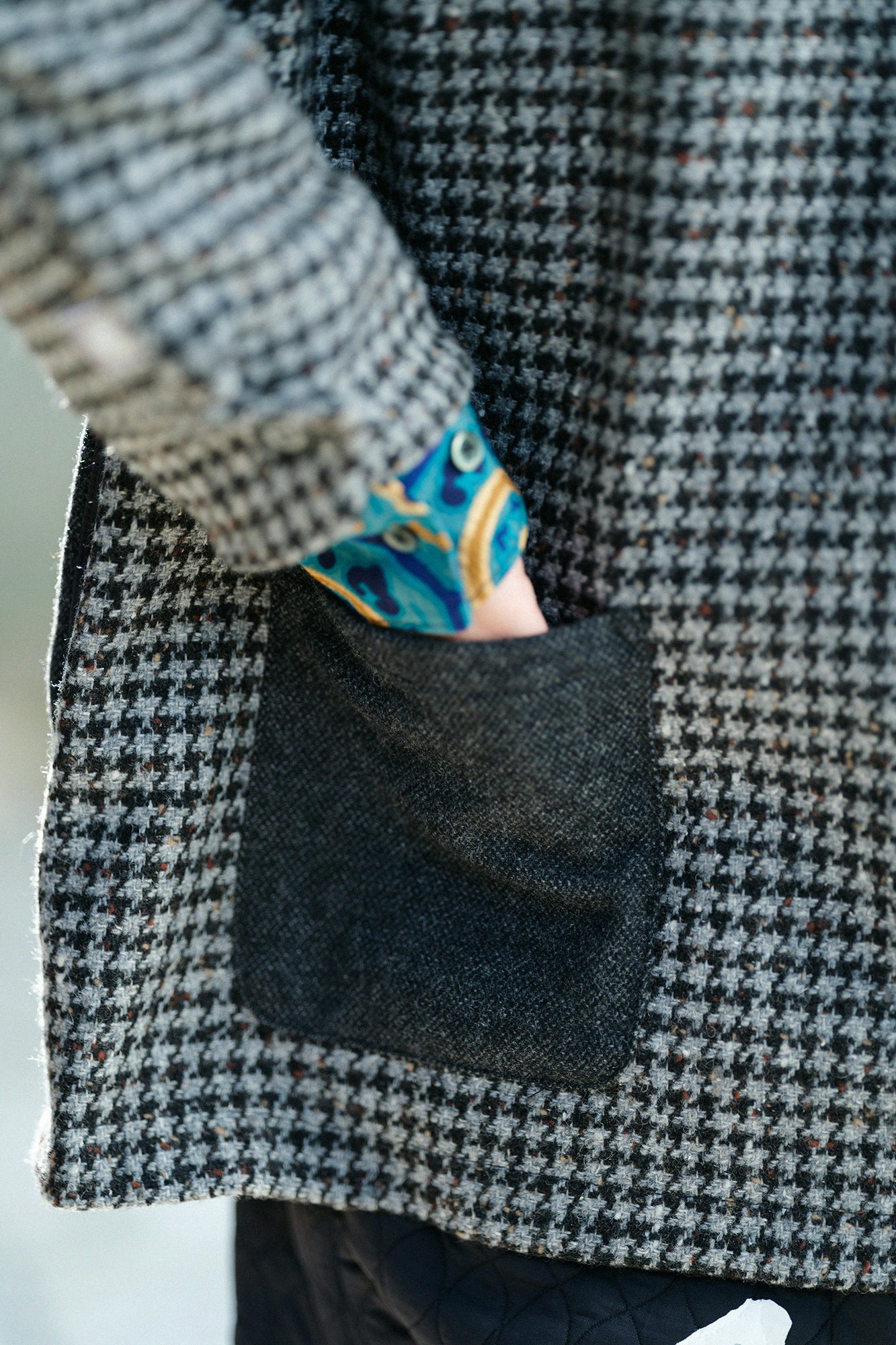 CBN Wool ZIP UP Hooded Jacket/Dark Grey