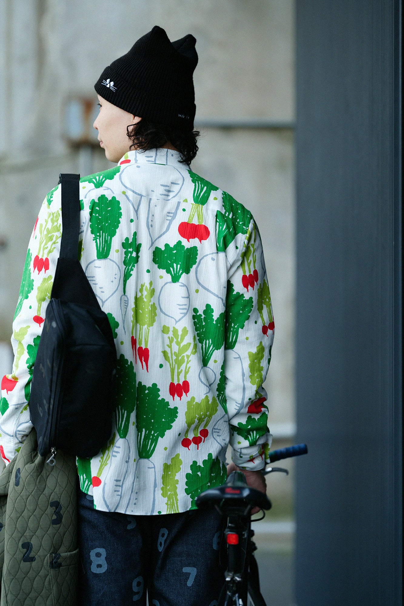 高島縮 20/20 シャツ/大根かぶら