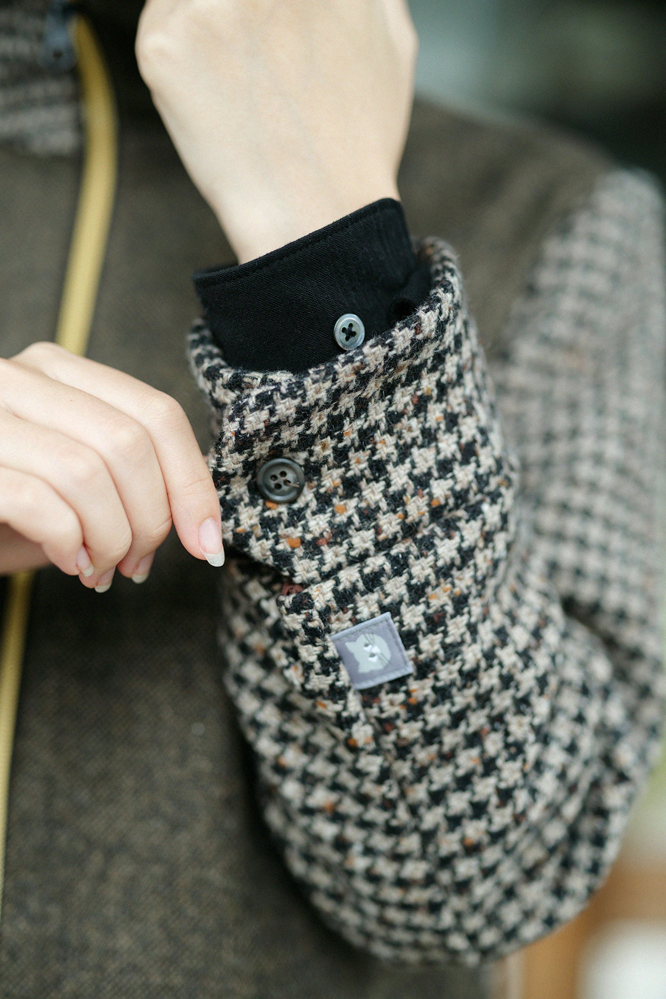 CBN Wool ZIP UP Hooded Jacket/Raw Umber