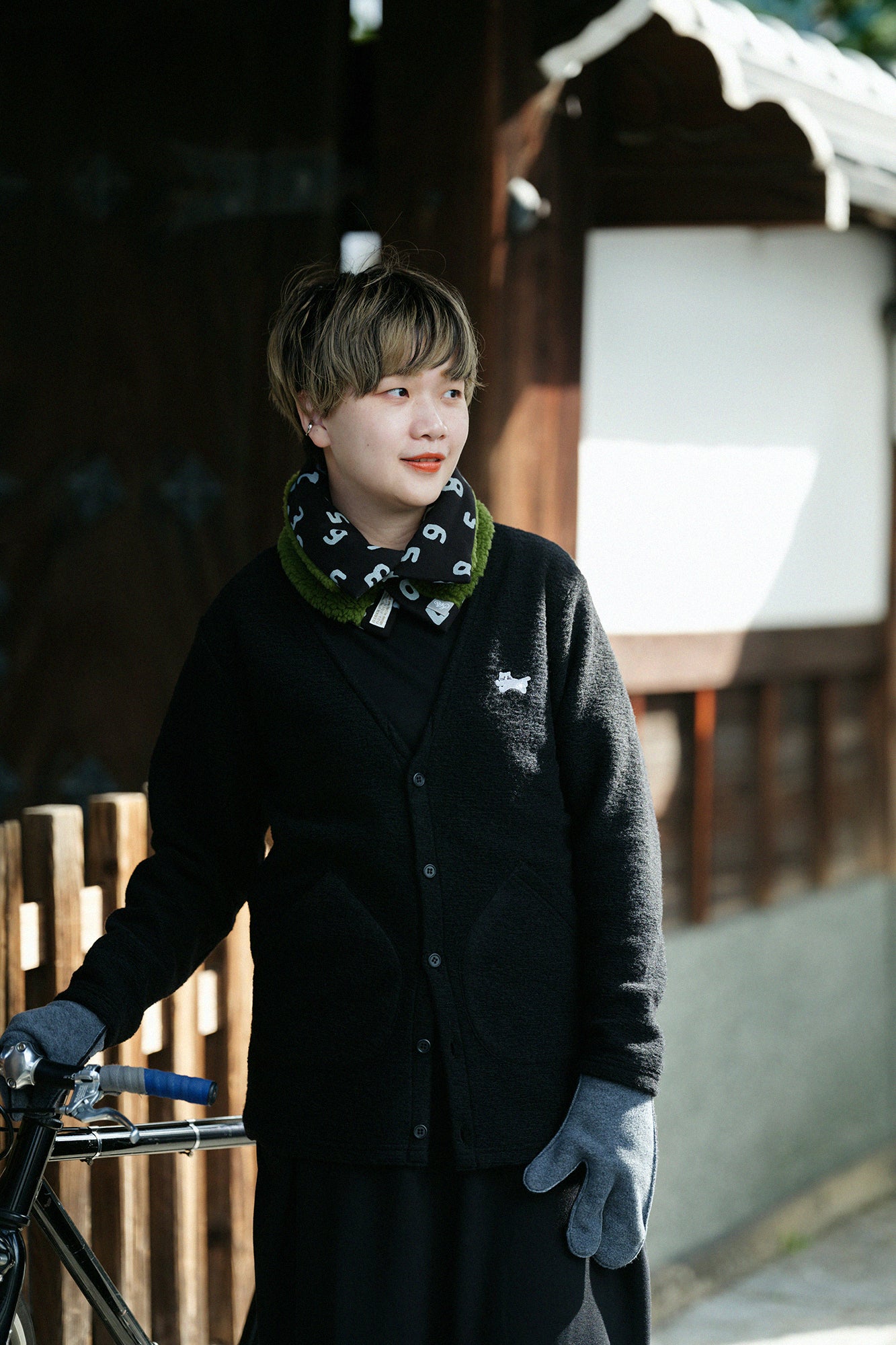 【◯预购】义大利毛绒针织V领L/S外套/黑色(※预计于12月2日左右发货)