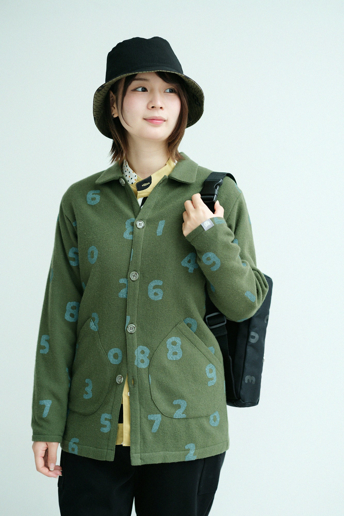 CORDURA® Combat Wool Cardigan with Collar/SO-SU-U Moss Green