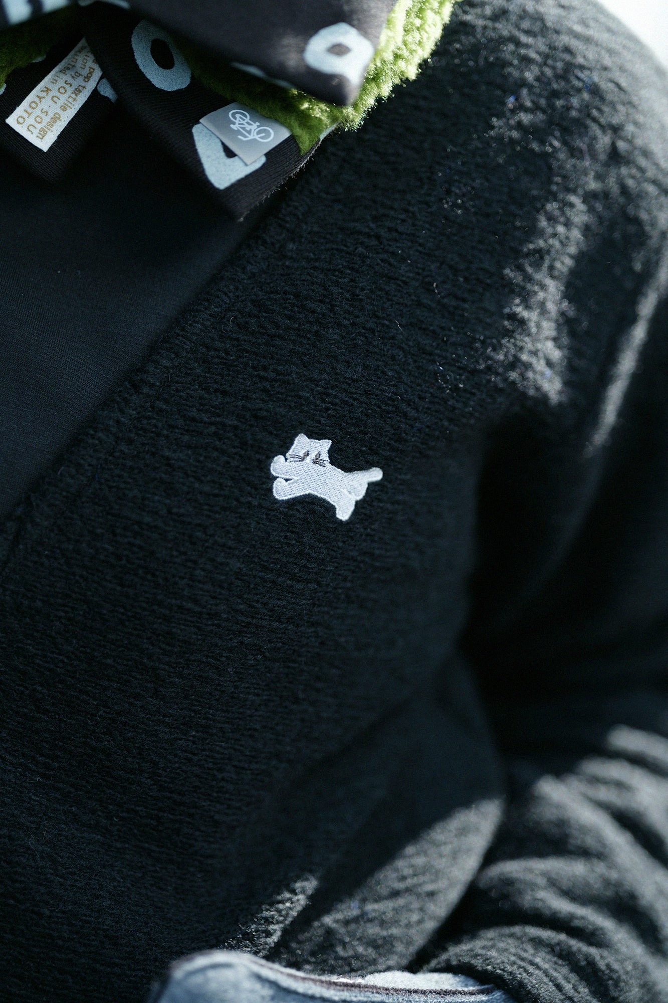 【◯预购】义大利毛绒针织V领L/S外套/黑色(※预计于12月2日左右发货)