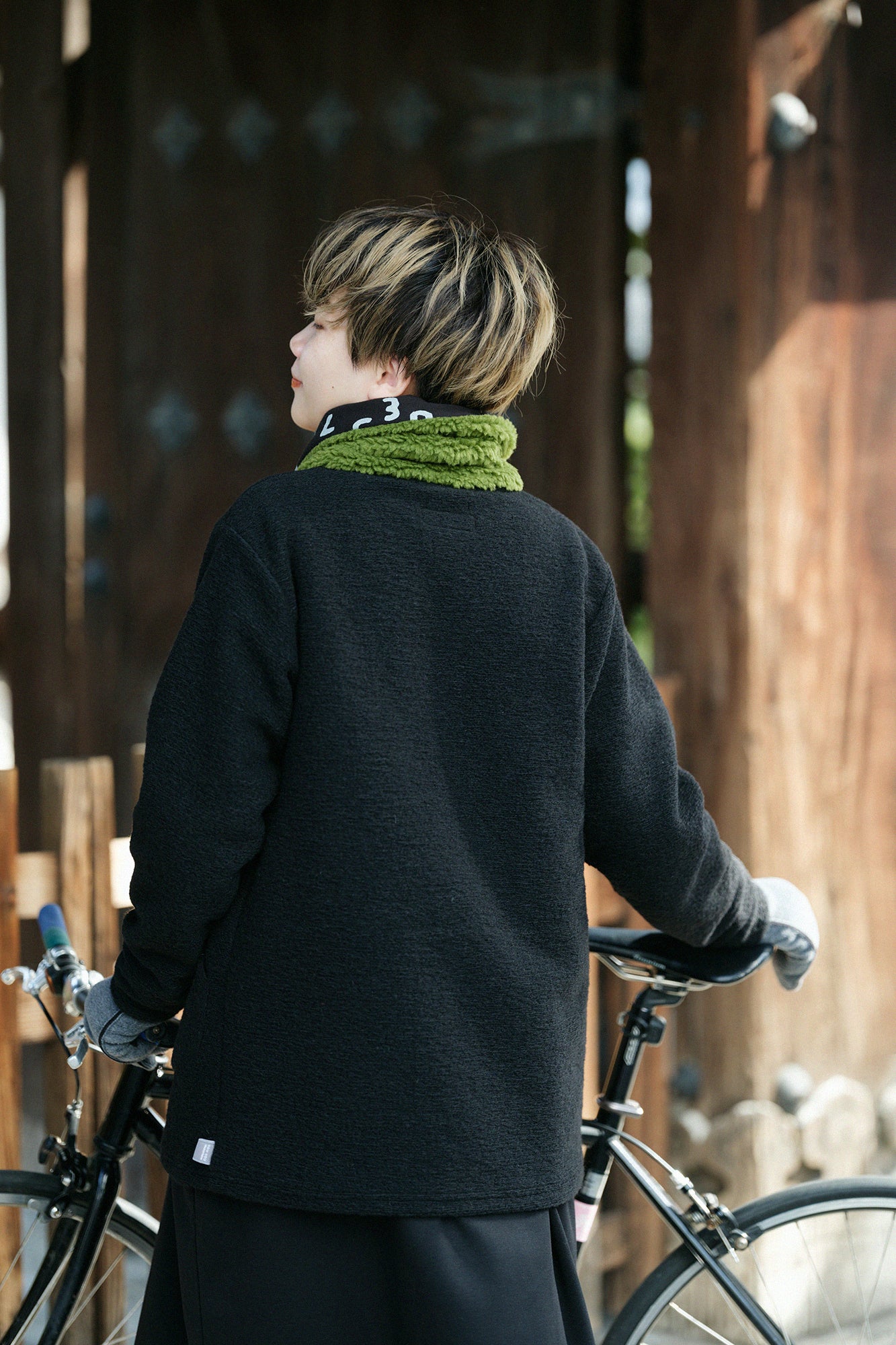 【◯预购】义大利毛绒针织V领L/S外套/黑色(※预计于12月2日左右发货)