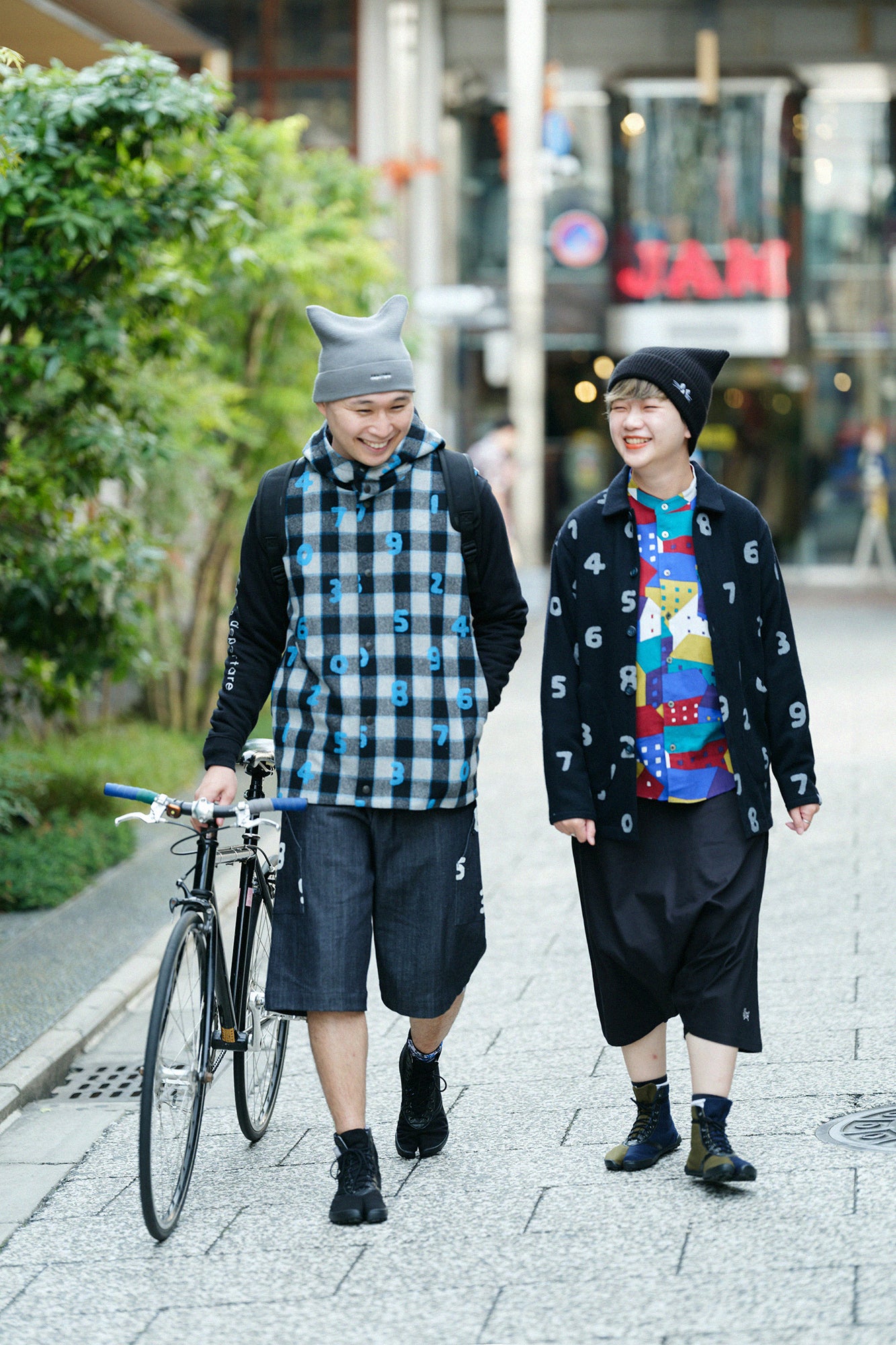 depo Nyan Jacquard Knit Cap/MiddleGrey