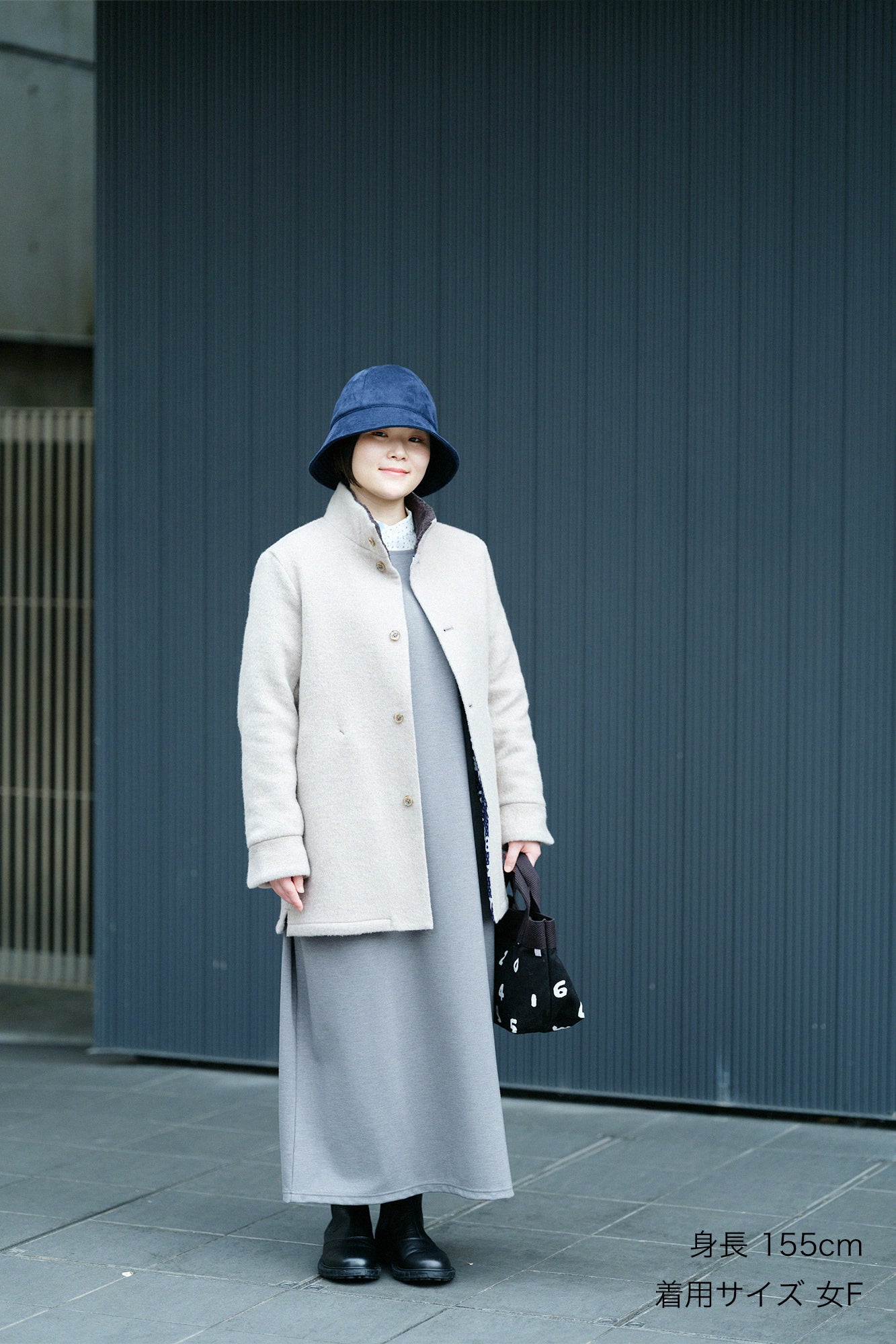 【預購】Soft Thermo(R) 羅紋針織布 船領 L/S OP 超長版/灰色(※預計於12月9日左右發貨)