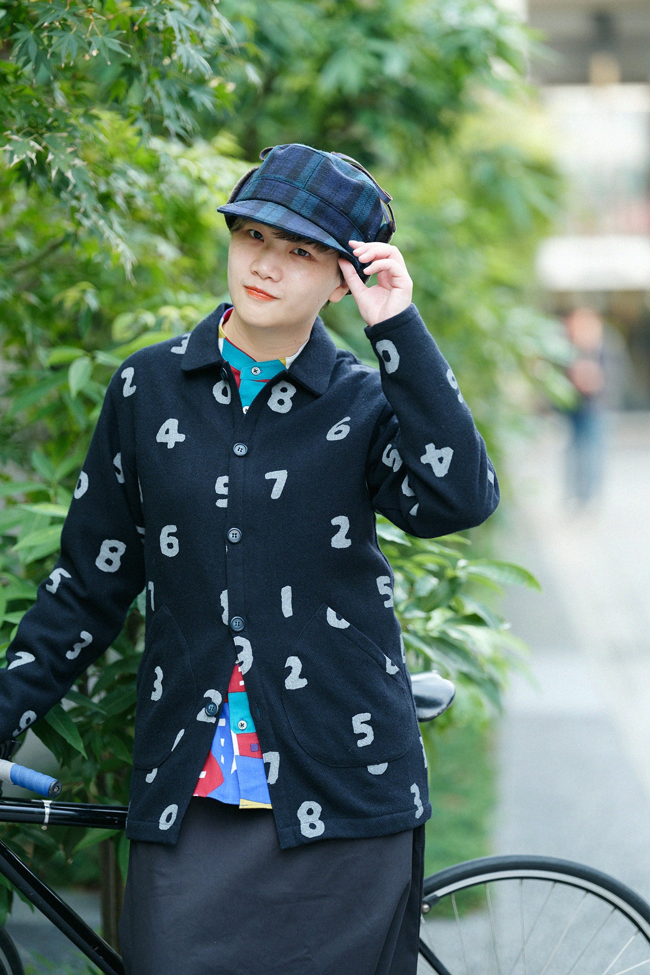 CORDURA® Combat Wool Cardigan with Collar/SO-SU-U Navy