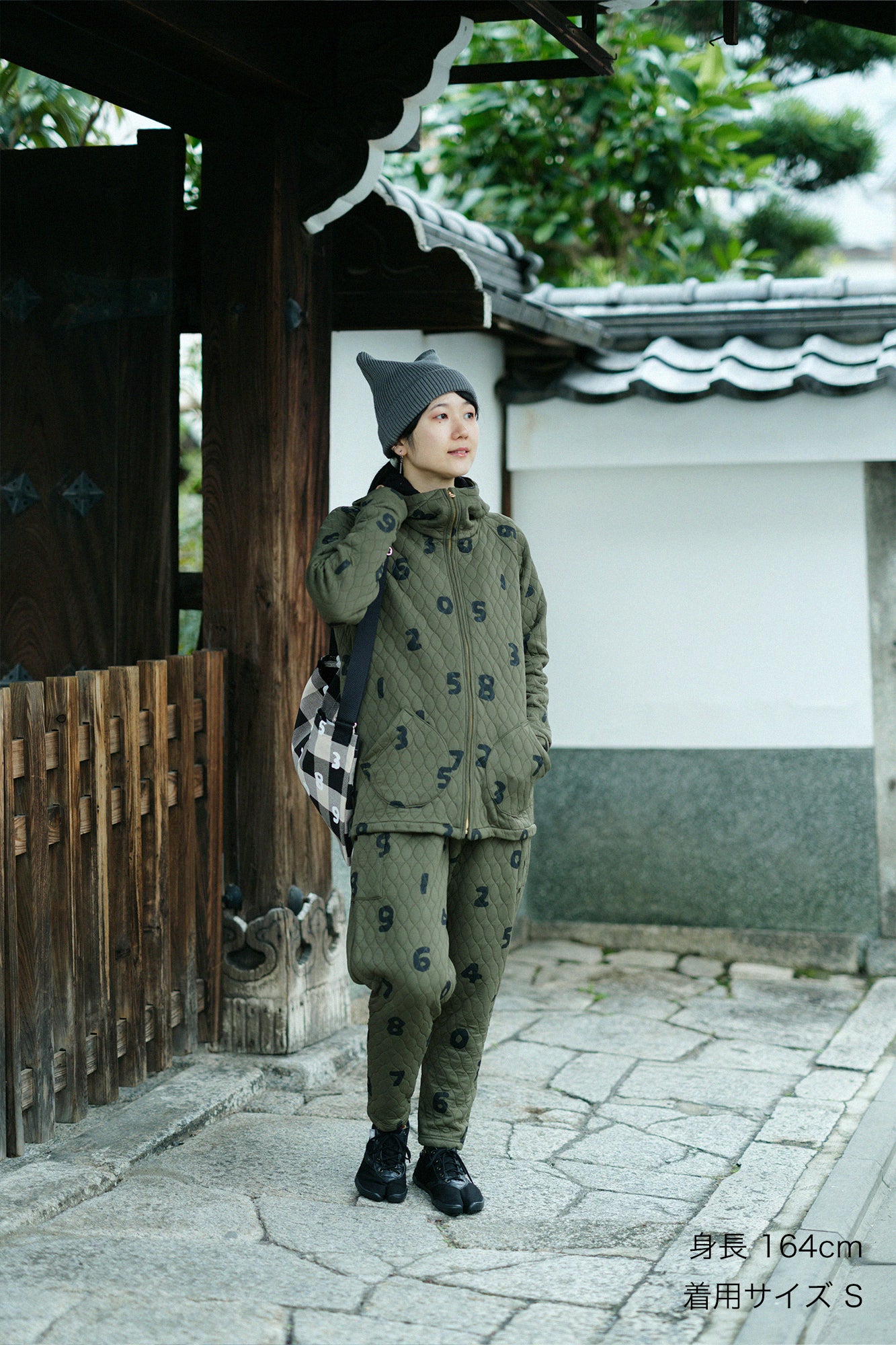 Quilted Jacquard BIKE Jodhpur/SO-SU-U Khaki