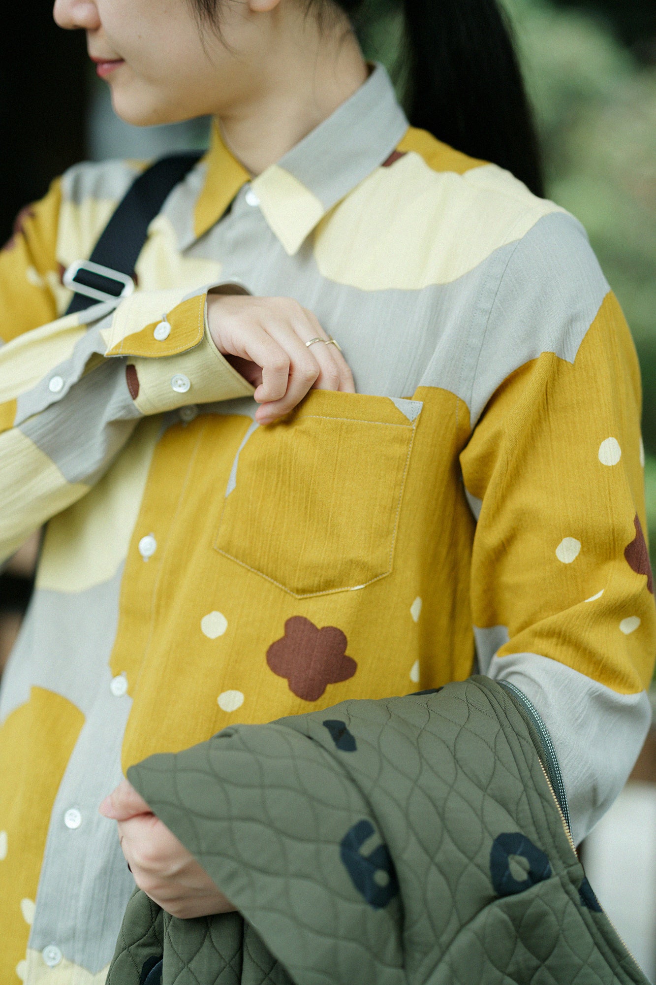 Chizimi Cotton 20/20 Shirt/Smile Beige