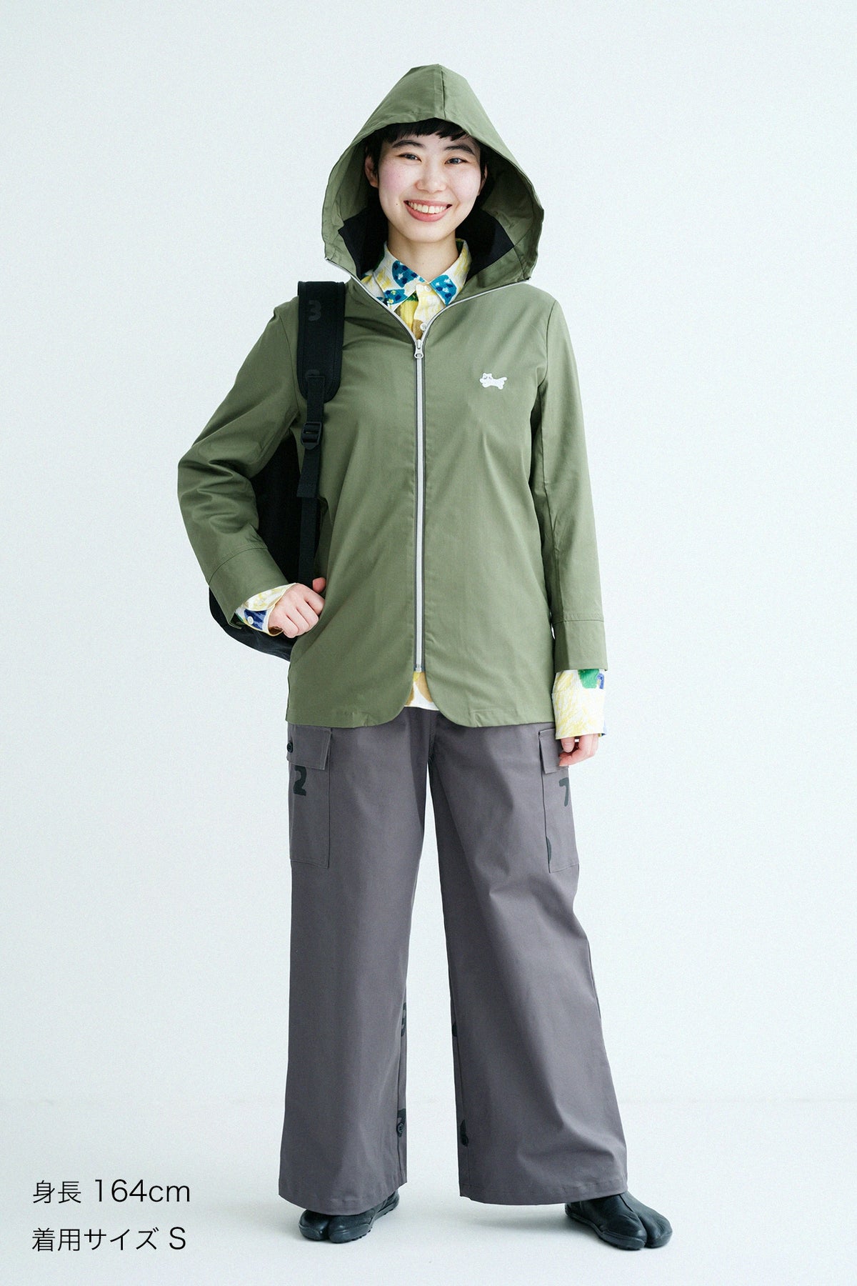 Stretch-Cargohose aus Chinostoff/StahlgrauSO-SU-U