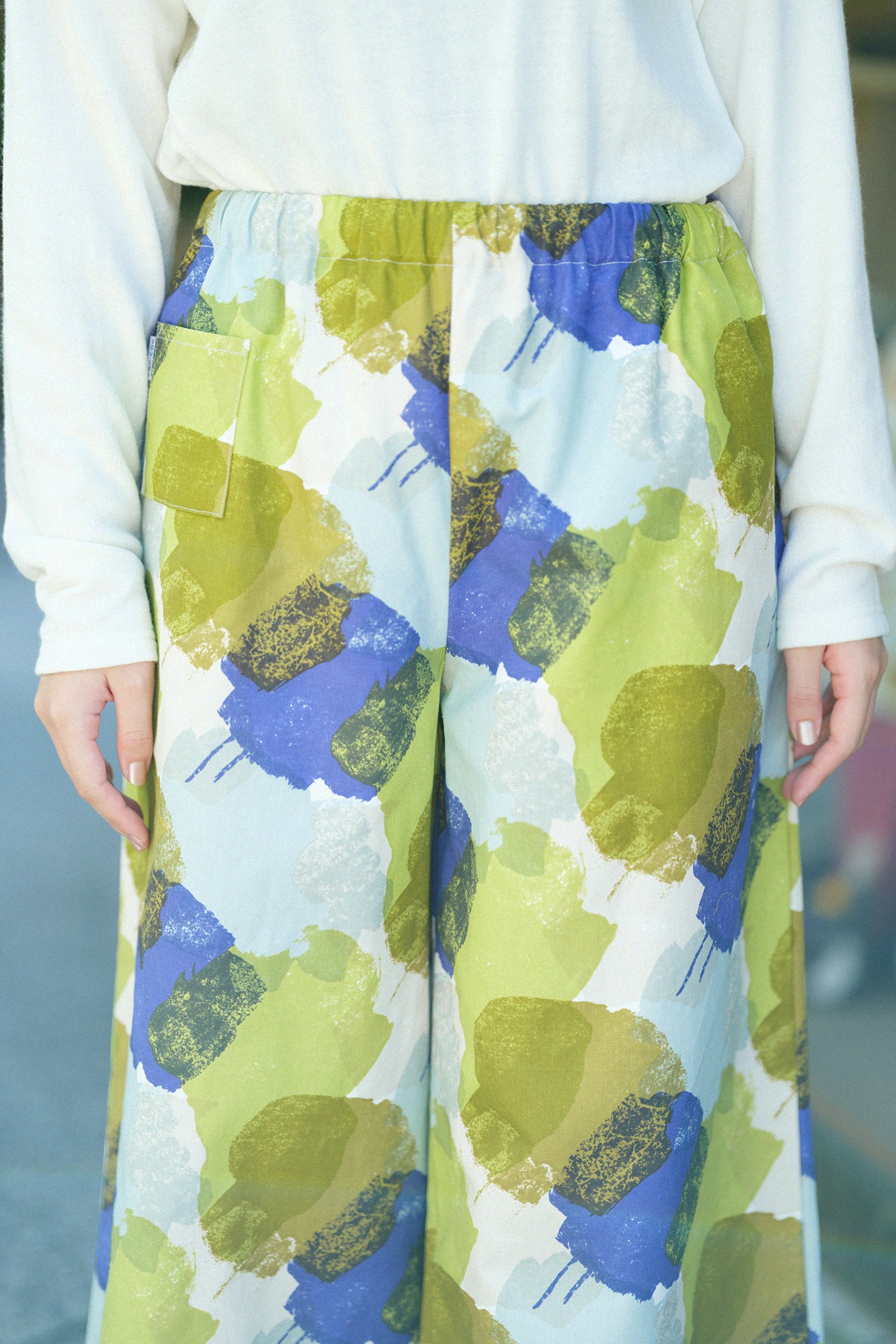 No.12 Canvas Wide-legged Pants / Vague