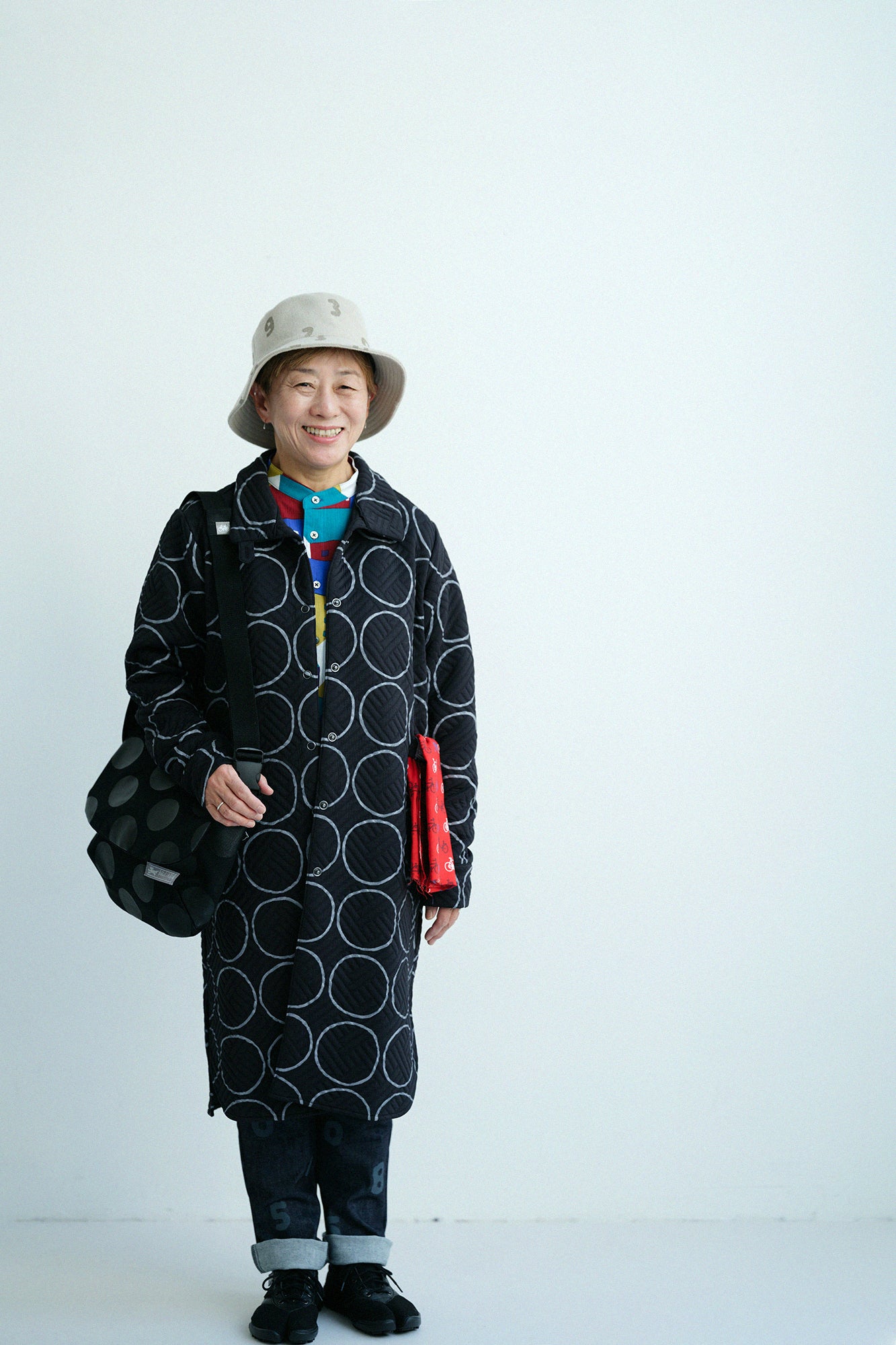 高島縮棉 20/20 立領長袖襯衫/北之國 多彩