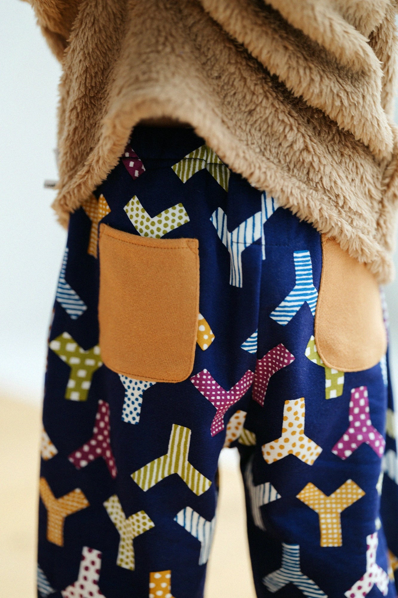 ●細內抓毛童裝長褲 /個性