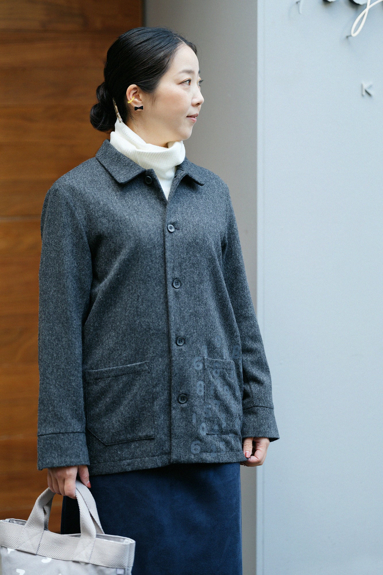 【Pre-order】CORDURA® Combat Wool Collar Jacket/Heather Dark Grey(※Scheduled to be shipped around Dec 9)