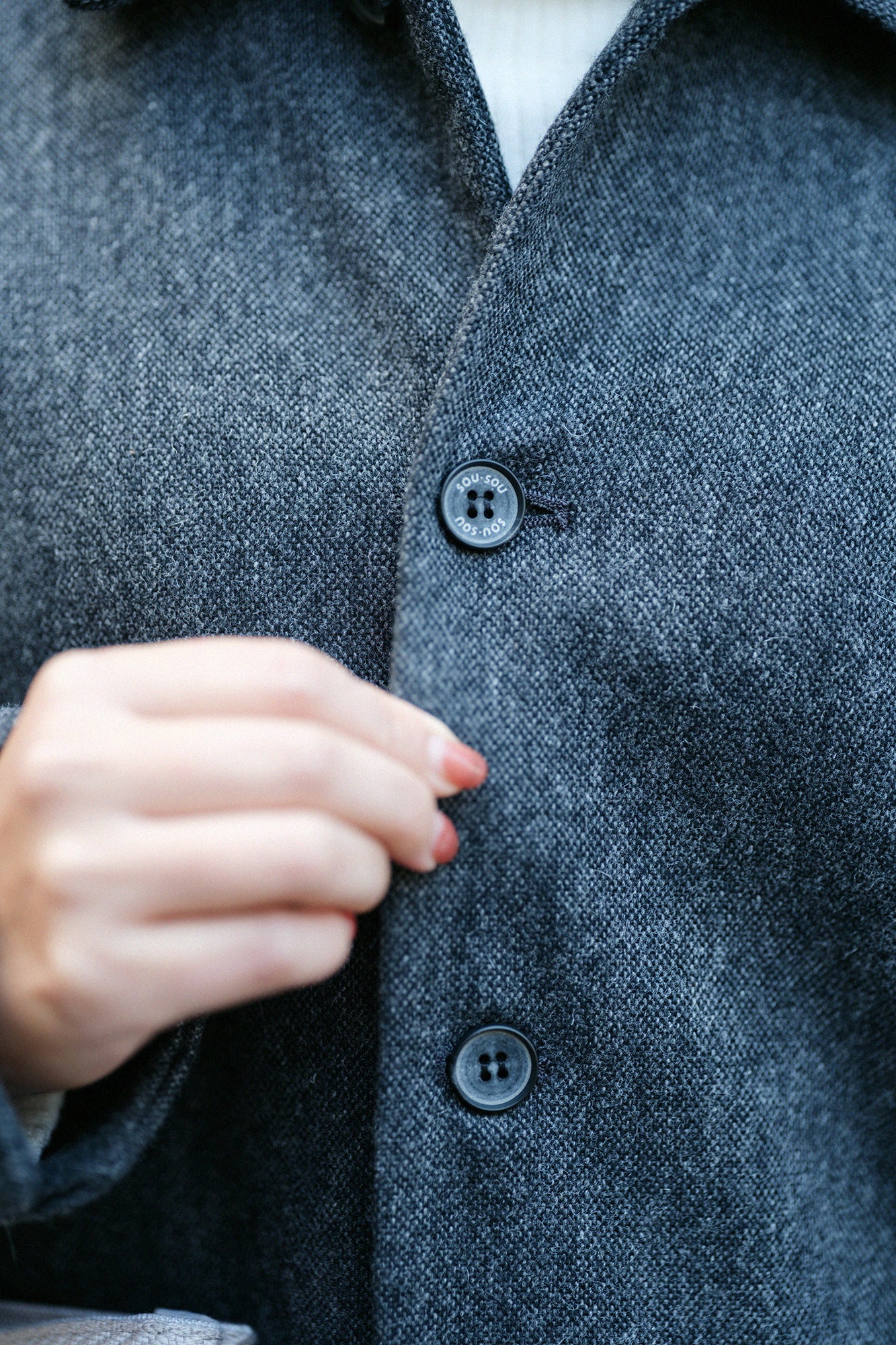 【Pre-order】CORDURA® Combat Wool Collar Jacket/Heather Dark Grey(※Scheduled to be shipped around Dec 9)