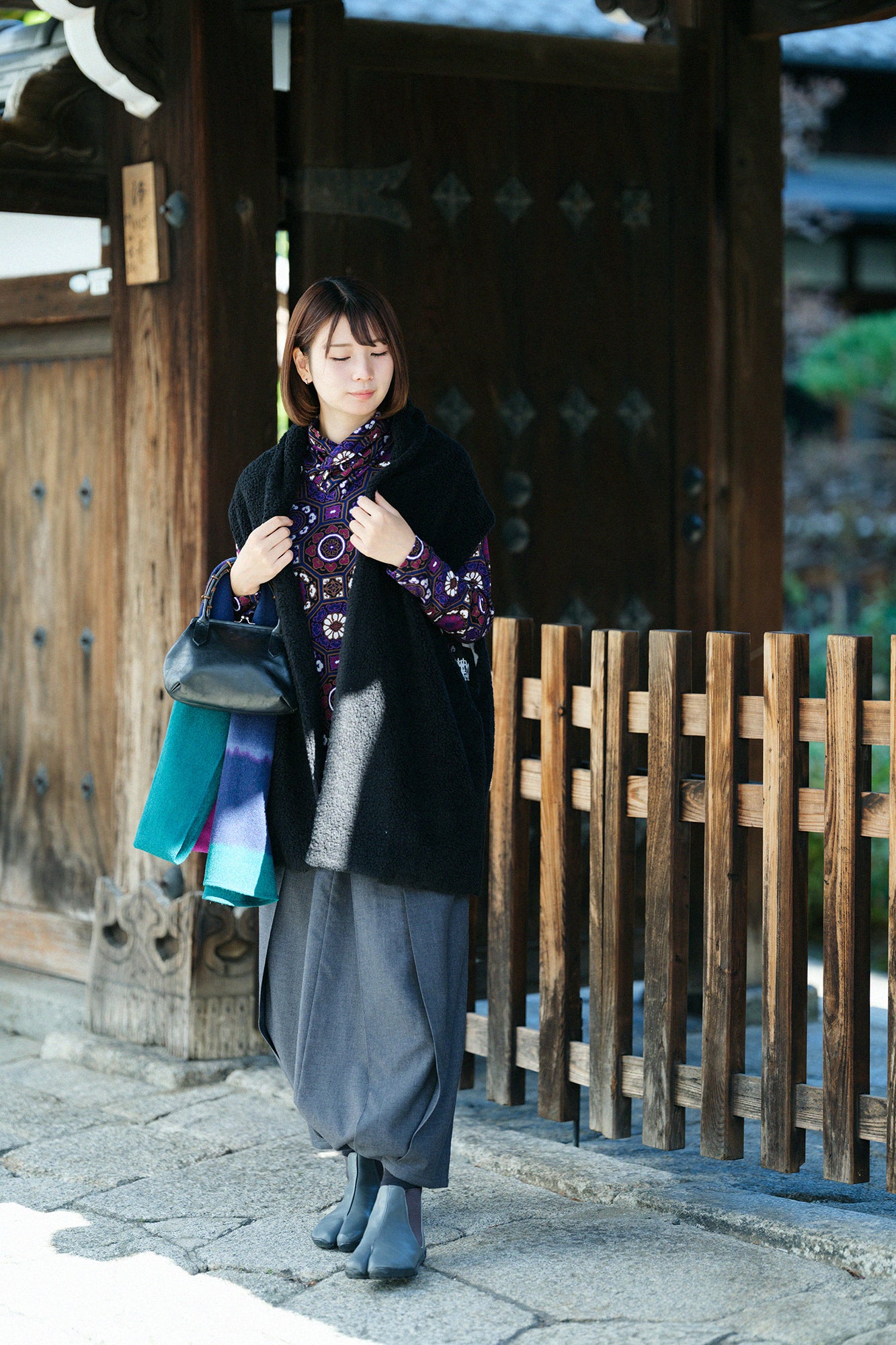 衿巻ジバン/華麗(かれい) 濃紫(こきむらさき)