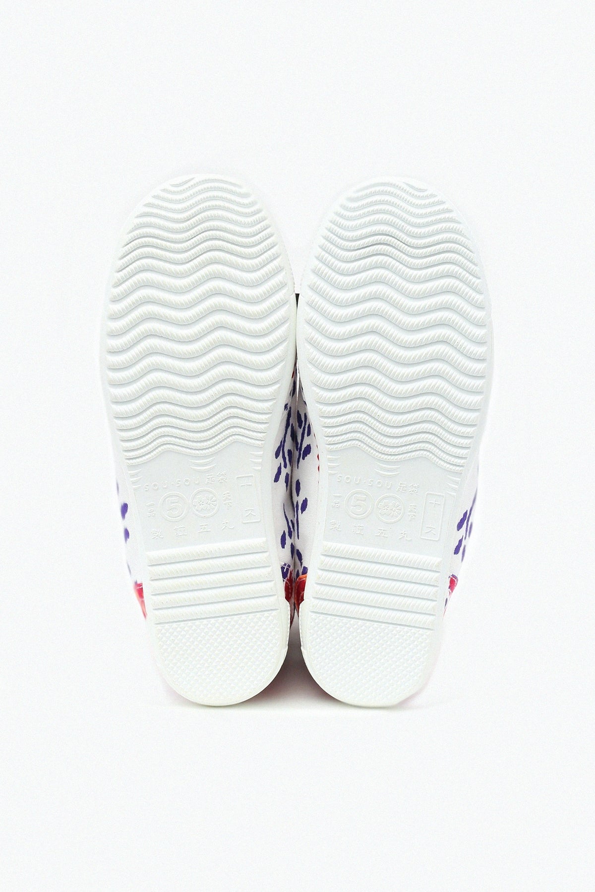 【net limited】Marugo Round Toe Tabi Shoes / Woven Bamboo Navy Blue