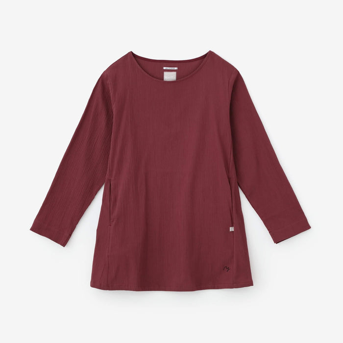 高島縮 長袖チュニック