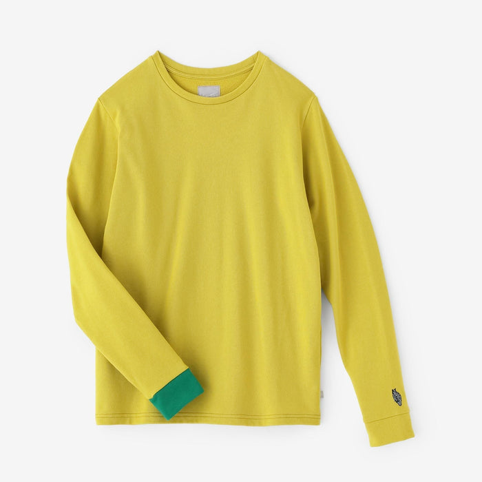 ミニ裏毛 バイカラー 長袖Tシャツ