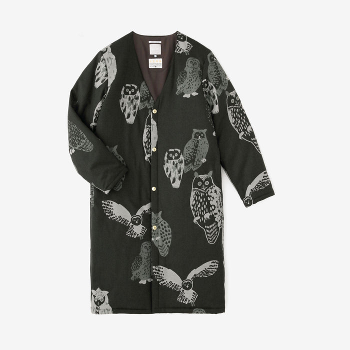 【預購】彈性法蘭絨 無領 夾棉外套