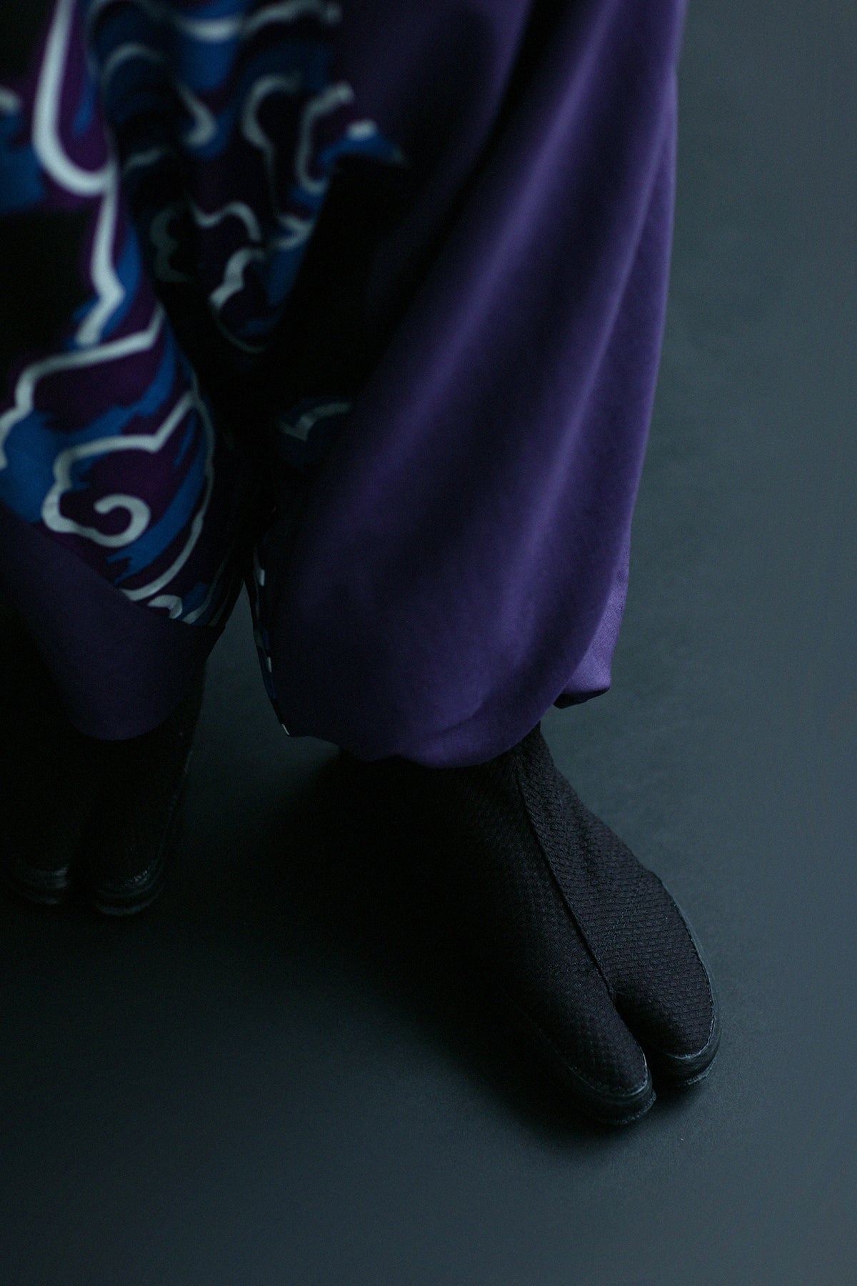 Split Toe Tabi Shoes / Sashiko Black