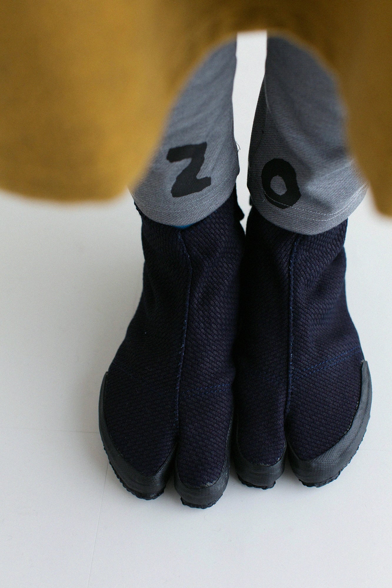 Split Toe Tabi Shoes / Sashiko Indigo