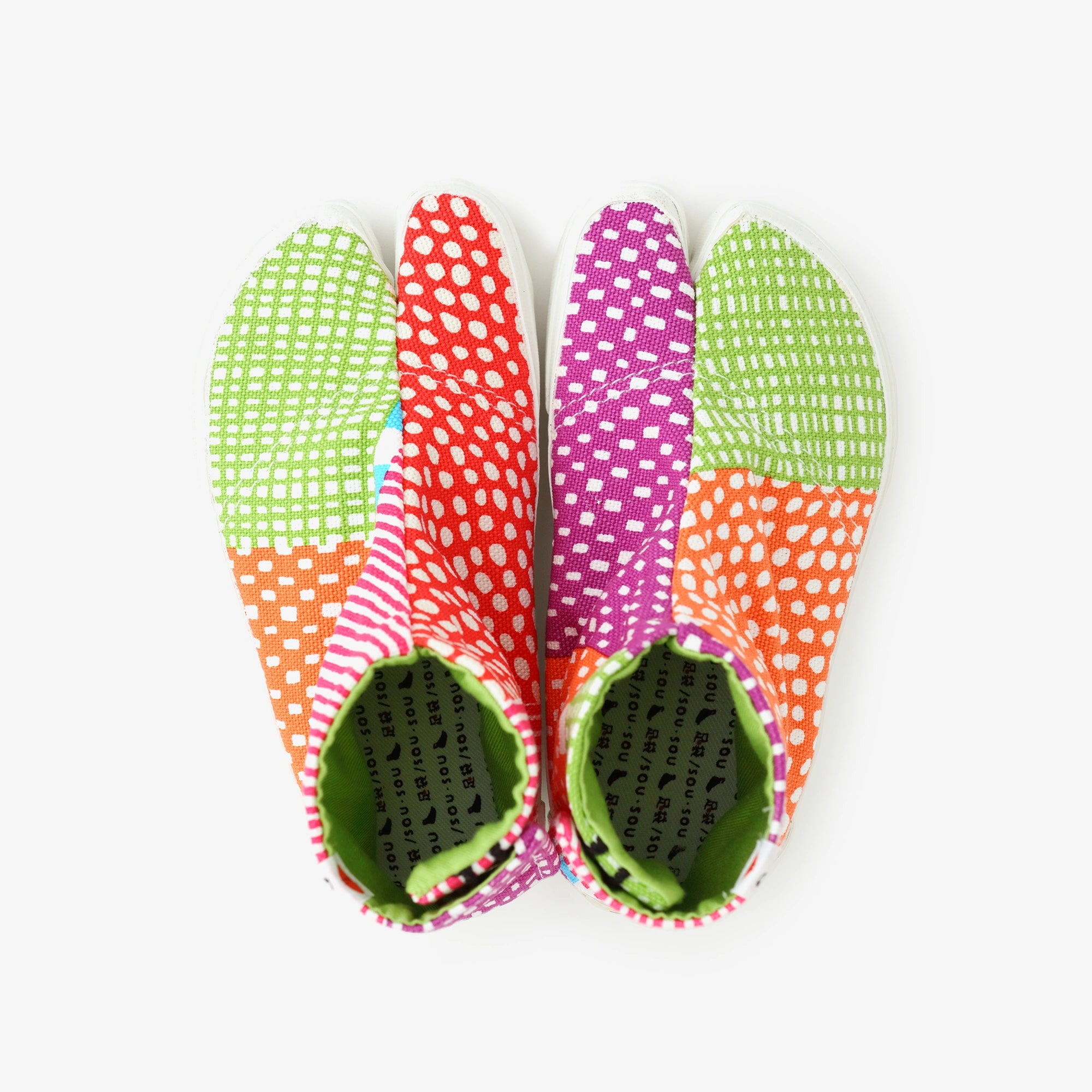 ●Split Toe Tabi Shoes for Kids / Lines and Dots Miyabi 3