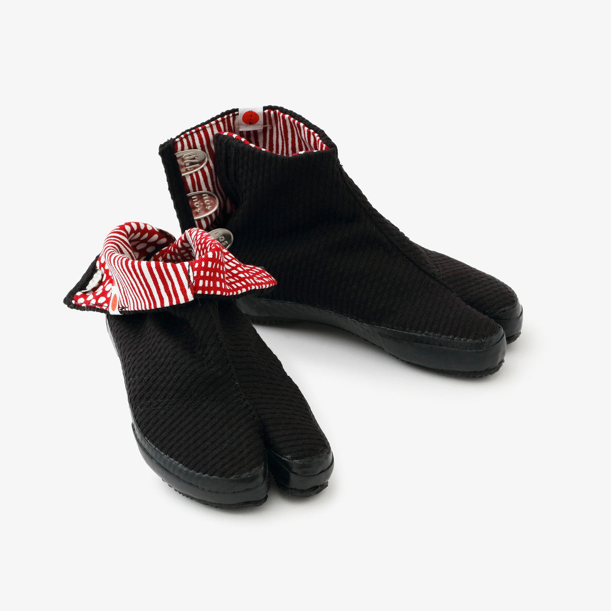 ● Split Toe Tabi Shoes for Kids / Sashiko Black 2