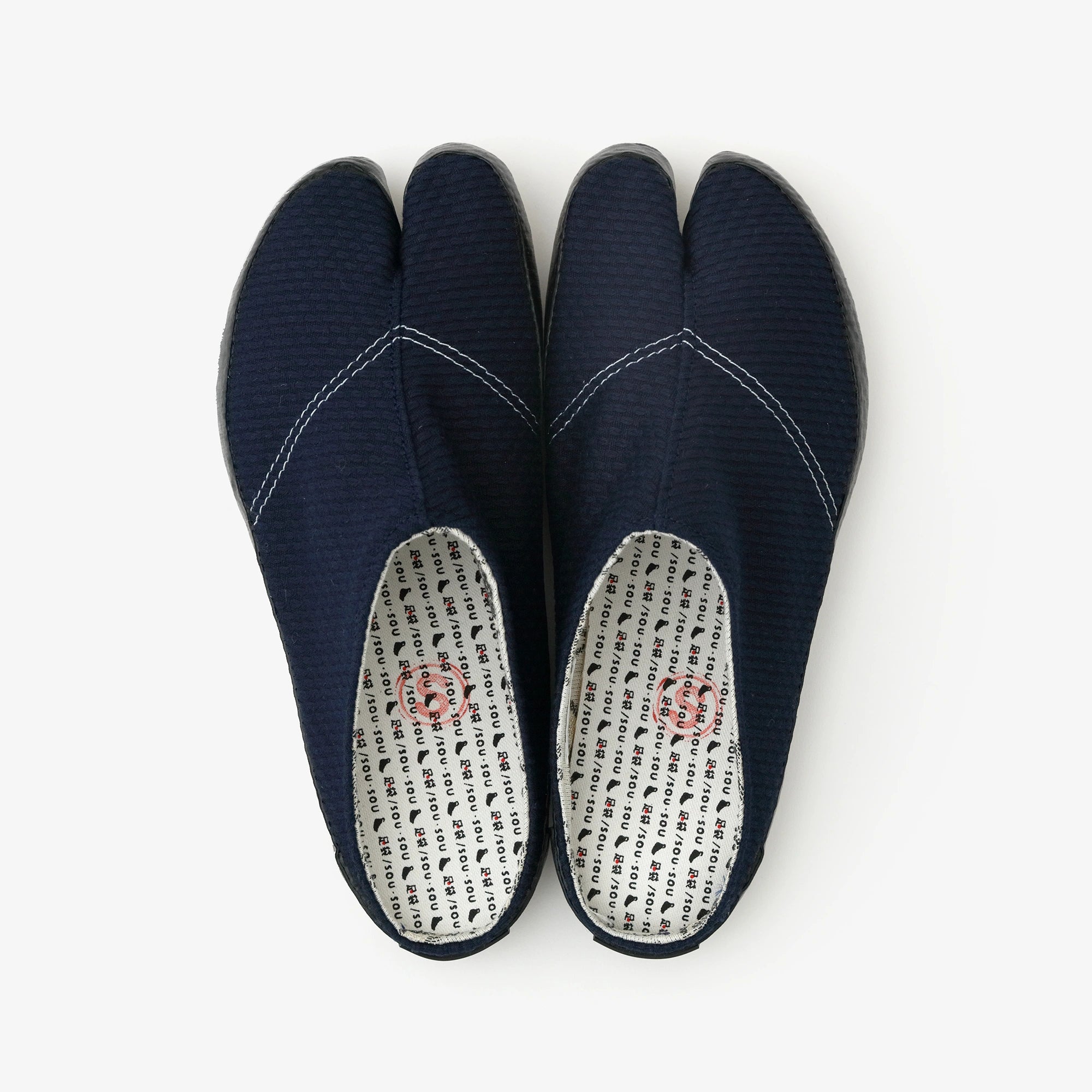 Chaussettes tabi adhésives/Sashiko Indigo