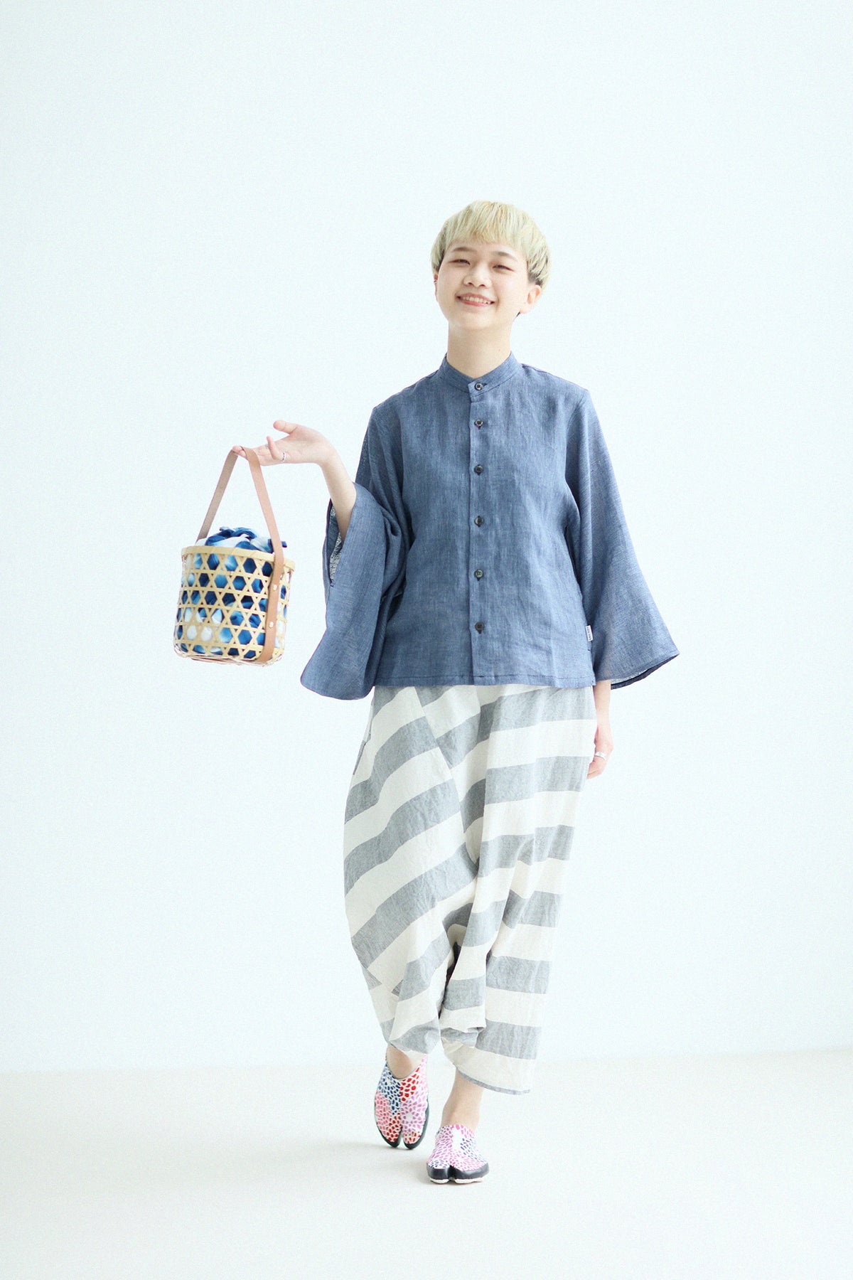 Split Toe Tabi Slip-on / Chrysanthemum