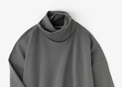 【預購】高領長袖連身裙 超長版