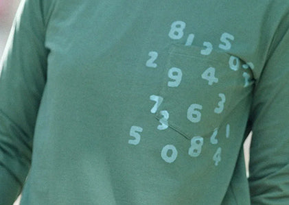 ハイゲージ天竺 長袖ポケットTシャツ