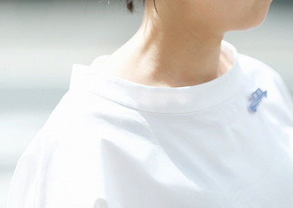 スタンドカラー ラルゴワンピース