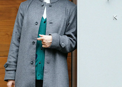 スーパー140'sジャカード カーディガン