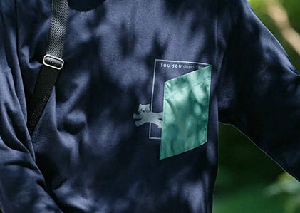 긴소매 이스케이프 포켓 T셔츠