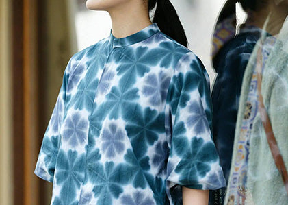 Tabata Shibori, Chita Momen Text, Graskleidung, Oberteil