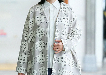 Manteau tunique léger col V