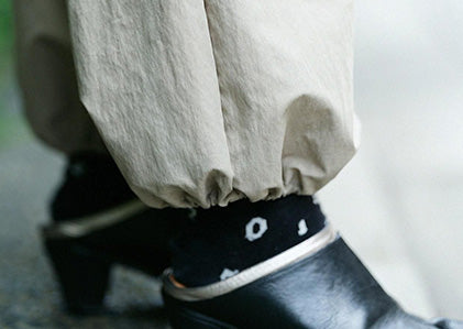 コットンナイロン ジョガーパンツ