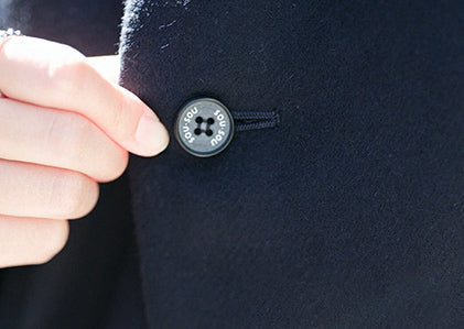 スタンドカラーロングコート