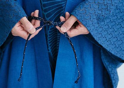 Linen×Hollow Out Lace Fabric 