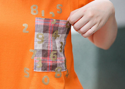 t-shirt à poche courte