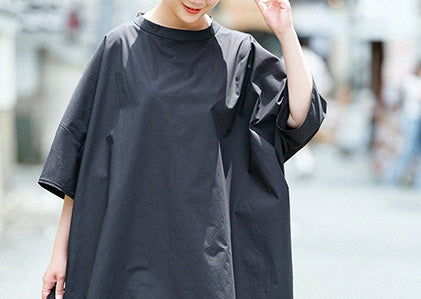 スタンドカラー ラルゴワンピース